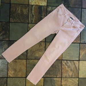 Pink Cropped Jeggings